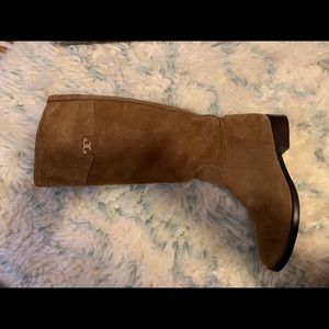 tory burch camel knee high boots